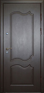 Металлические двери с декоративными накладками из МДФ