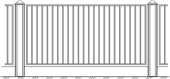 Вариант кованого ограждения 4001