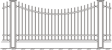 Вариант кованого ограждения 4002