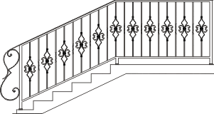 оригинальный рисунок окончания перил 2019